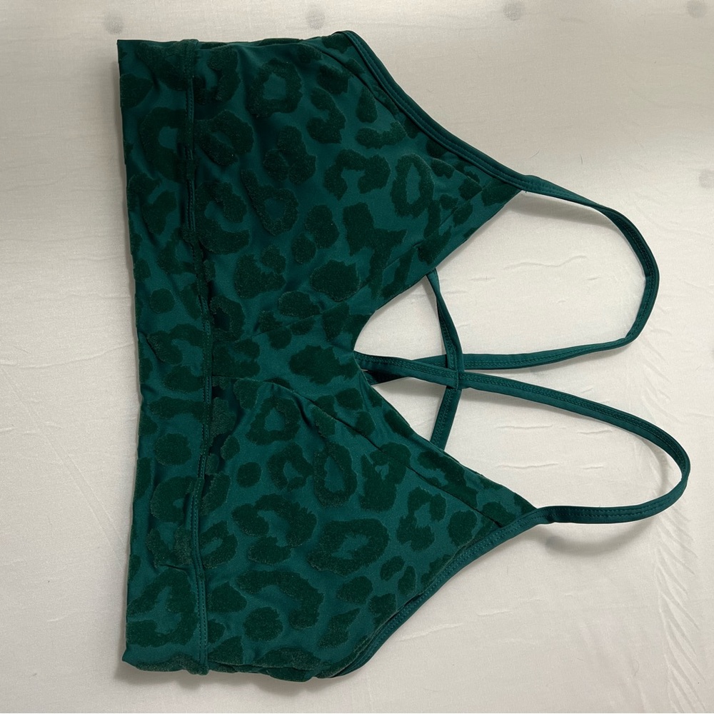 Balance Athletica Green Panther Luxe Form Bra